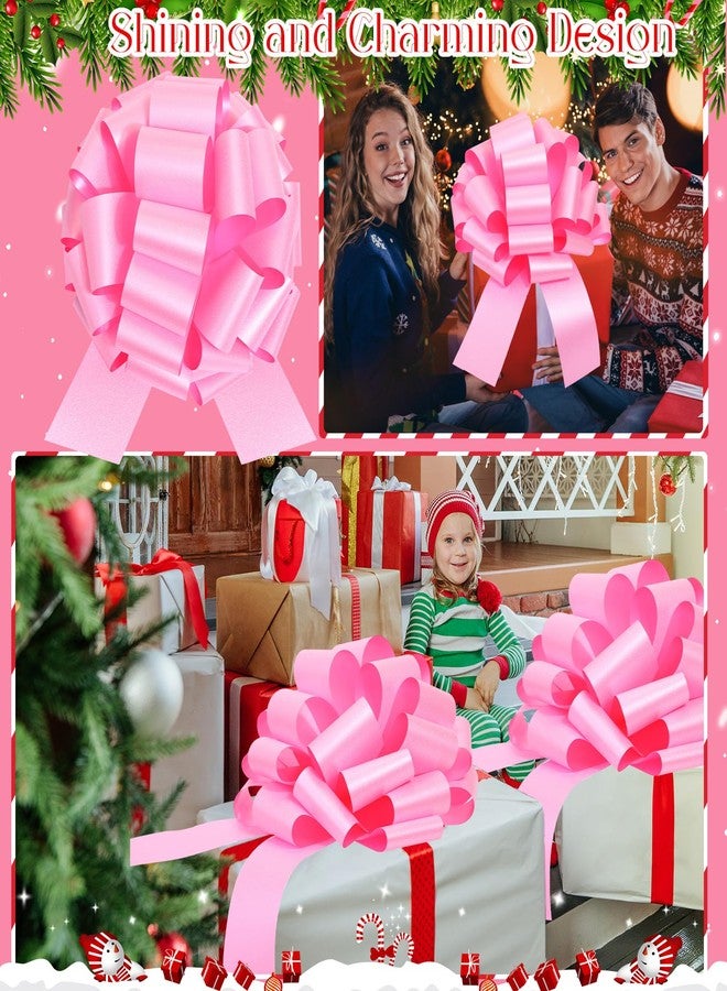 Giegxin 2 Sets Large Car Bows 14 Inch Big Bow for Present Giant Gift Wrapping Valentine's Wedding Birthday Present Cars Appliances Bikes Table Decorations New Houses Party Events(Bright Pink) - Image 4